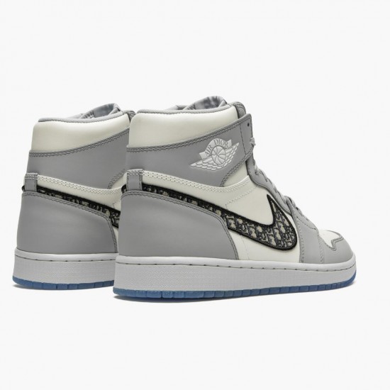 Air Jordan 1 Retro High Wolf Grau/Sail-Photon Dust-Whi CN8607 002 Herren/Damen AJ1 Jordan Sneakers