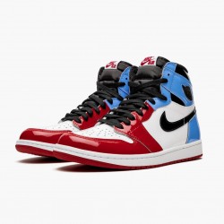 Air Jordan 1 Retro High "Fearless" Weiß/University-Blau-Varsity CK5666 100 Herren/Damen AJ1 Sneakers