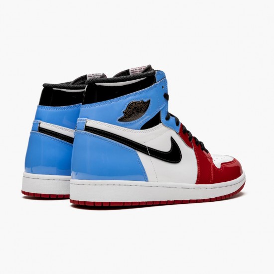 Air Jordan 1 Retro High Fearless Weiß/University-Blau-Varsity CK5666 100 Herren/Damen AJ1 Sneakers