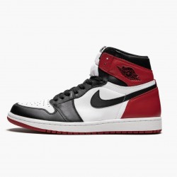 Air Jordan 1 Retro High OG "Schwarz Toe" Weiß/Schwarz-Varsity Rot 555088 125 Herren AJ1 Sneakers