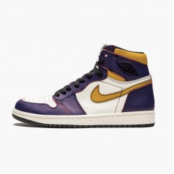 Air Jordan 1 Retro High OG Defiant SB "LA to Chicago" Lila/Sail-University Gold-Bl CD6578 507 Herren/Damen AJ1 Jordan Sneakers