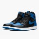 Air Jordan 1 Retro High OG Royal Schwarz/Royal-Weiß 555088 007 AJ1 Sneakers