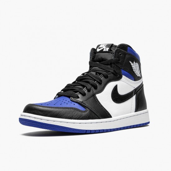 Air Jordan 1 Retro High OG Royal Toe Schwarz/Weiß-Game Royal-Schwarz 555088 041 Sneakers