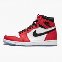 Air Jordan 1 Retro High "Spider-Man Origin Story" Gym Rot/Schwarz-Weiß-Photo Blau 555088 602 Herren AJ1 Jordan Sneakers