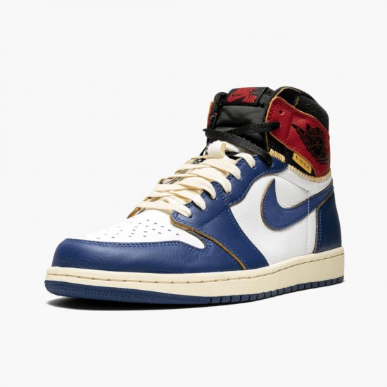 Air Jordan 1 Retro High Union Los Angeles Storm Blau Weiß/Stormblue-Varsity Rot BV1300 146 Herren AJ1 Jordan Sneakers