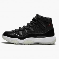 Air Jordan 11 Retro "72-10" Herren/Damen 378037 002 Schwarz Gym Rot-Weiß-Anthracite AJ11 Schwarz Jordan Sneakers