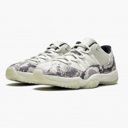 Air Jordan 11 Retro Low "Snake Light Bone" Herren/Damen CD6846 002 Light Bone/Smoke Grau/Weiß-Bl AJ11 Schwarz Jordan Sneakers