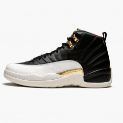 Air Jordan 12 Retro 2019 CNY "Chinese New Year" Schwarz/True Rot-Sail Noir CI2977 006 AJ12 Sneakers