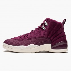 Air Jordan 12 Retro "Bordeaux" Herren AJ12 130690 617 Bordeaux/Sail-Metallic Silber Jordan Sneakers