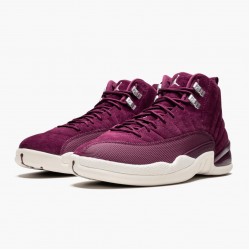 Air Jordan 12 Retro "Bordeaux" Herren AJ12 130690 617 Bordeaux/Sail-Metallic Silber Jordan Sneakers