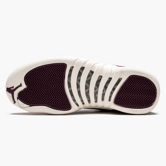 Air Jordan 12 Retro Bordeaux Herren AJ12 130690 617 Bordeaux/Sail-Metallic Silber Jordan Sneakers