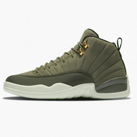 Air Jordan 12 Retro Chris Paul Class of 2003 Herren AJ12 130690 301 Olive Canvas/Sail/Schwarz-Metall Jordan Sneakers