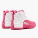 Air Jordan 12 Retro Dynamic Rosa Damen AJ12 510815 109 Weiß/Vivid Rosa-Mtllc Silber Jordan Sneakers