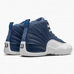 Air Jordan 12 Retro "Indigo" Herren AJ12 130690 404 Stone Blau/Legend Blau-Obsidia Jordan Sneakers