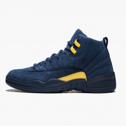 Air Jordan 12 Retro "Michigan" Herren AJ12 BQ3180 407 College Navy/Amarillo Jordan Sneakers