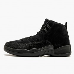 Air Jordan 12 Retro "OVO Schwarz" Herren AJ12 873864 032 Schwarz/Schwarz-Metallic Gold Jordan Sneakers