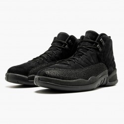 Air Jordan 12 Retro "OVO Schwarz" Herren AJ12 873864 032 Schwarz/Schwarz-Metallic Gold Jordan Sneakers