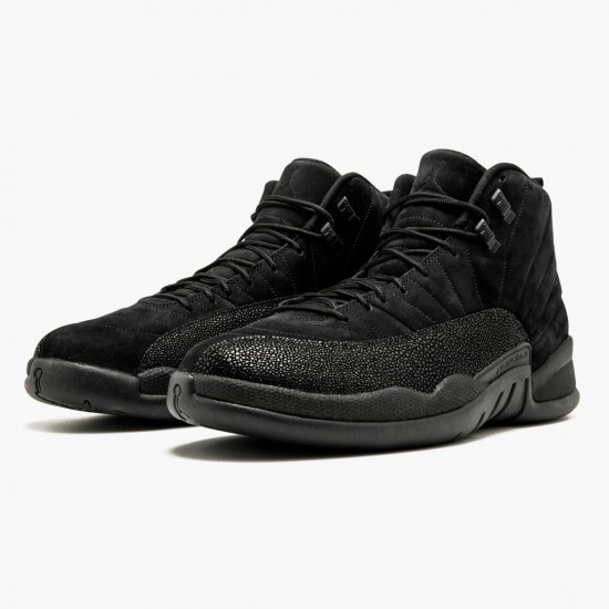 Air Jordan 12 Retro OVO Schwarz Herren AJ12 873864 032 Schwarz/Schwarz-Metallic Gold Jordan Sneakers