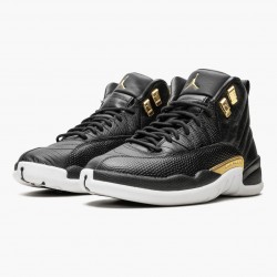 Air Jordan 12 Retro "Reptile" Herren/Damen AJ12 AO6068 007 Schwarz/Metallic-Gold Weiß Jordan Sneakers