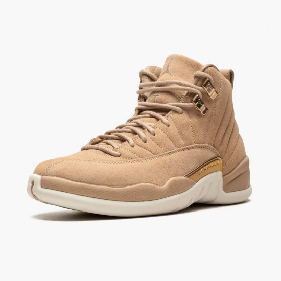 Air Jordan 12 Retro Vachetta Tan Damen AJ12 AO6068 203 Braun Jordan Sneakers