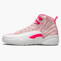 Air Jordan 12 Retro GS "Arctic Rosa" 510815 101 Weiß/Arctic Punch-Hyper Rosa Damen AJ12 Jordan Sneakers