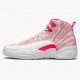 Air Jordan 12 Retro GS Arctic Rosa 510815 101 Weiß/Arctic Punch-Hyper Rosa Damen AJ12 Jordan Sneakers