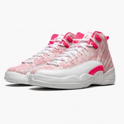 Air Jordan 12 Retro GS "Arctic Rosa" 510815 101 Weiß/Arctic Punch-Hyper Rosa Damen AJ12 Jordan Sneakers