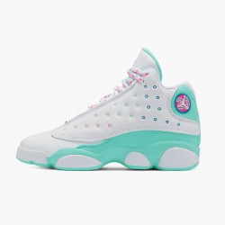 Air Jordan 13 Retro "Aurora Grün" Damen Weiß/Soar/Aurora-Grün-Digita 439358 100 AJ13 Jordan Sneakers