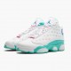 Air Jordan 13 Retro Aurora Grün Damen Weiß/Soar/Aurora-Grün-Digita 439358 100 AJ13 Jordan Sneakers