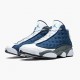 Air Jordan 13 Retro Flint Herren/Damen Navy/Flint Grau-Weiß-Universi 414571 404 AJ13 Jordan Sneakers