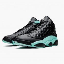 Air Jordan 13 Retro "Island Grün" Herren Schwarz/Island Grün/Metallic Si 414571 030 AJ13 Jordan Sneakers