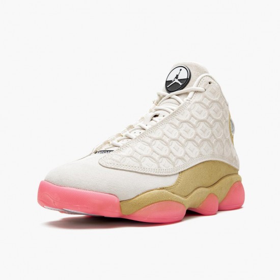 Air Jordan 13 Retro Chinese New Year Ivory/Schwarz-Digital Rosa-Club CW4409 100 AJ13 Sneakers