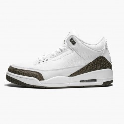 Air Jordan 3 Retro "Mocha" Herren/Damen 136064 122 Weiß/Chrome/Dark Mocha AJ3 Jordan Sneakers