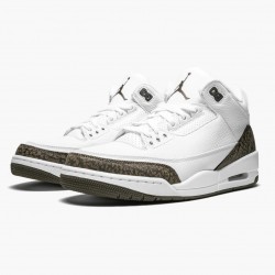 Air Jordan 3 Retro "Mocha" Herren/Damen 136064 122 Weiß/Chrome/Dark Mocha AJ3 Jordan Sneakers