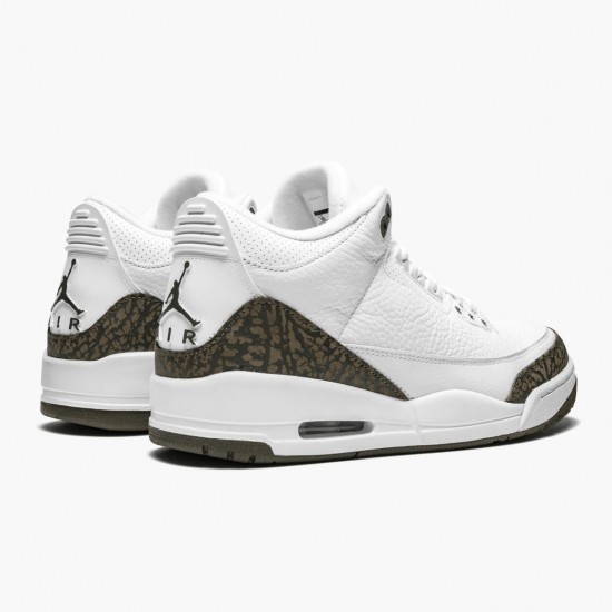 Air Jordan 3 Retro Mocha Herren/Damen 136064 122 Weiß/Chrome/Dark Mocha AJ3 Jordan Sneakers