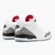 Air Jordan 3 Retro NRG Mocha Herren 923096 101 Weiß/Fire Rot-Cement Grau AJ3 Jordan Sneakers