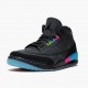 Air Jordan 3 Retro Quai54 Herren/Damen AT9195 001 Schwarz/Schwarz-Electric Grün AJ3 Jordan Sneakers