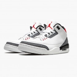 Air Jordan 3 SE DNM "Fire Rot" Herren CZ6433 100 Weiß/Fire Rot-Schwarz AJ3 Jordan Sneakers