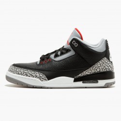 Air Jordan 3 Retro OG "Schwarz/Cement" Schwarz/Fire Rot-Cement Grau 854262 001 Aj3 Sneakers