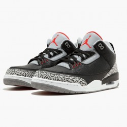 Air Jordan 3 Retro OG "Schwarz/Cement" Schwarz/Fire Rot-Cement Grau 854262 001 Aj3 Sneakers