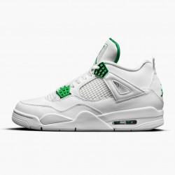 Air Jordan 4 Retro "Metallic Grün" Herren/Damen CT8527 113 Weiß/Metallic Silber-Pine Gre AJ4 Jordan Sneakers