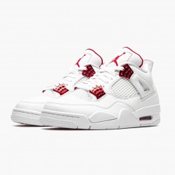 Air Jordan 4 Retro "Metallic Rot" Herren/Damen CT8527 112 Weiß/Metallic Silber-Univers AJ4 Jordan Sneakers