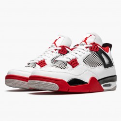 Air Jordan 4 Retro OG "Fire Rot" 2020 Herren Jordan Sneakers Weiß/Fire Rot-Schwarz-Tech Grau DC7770 160