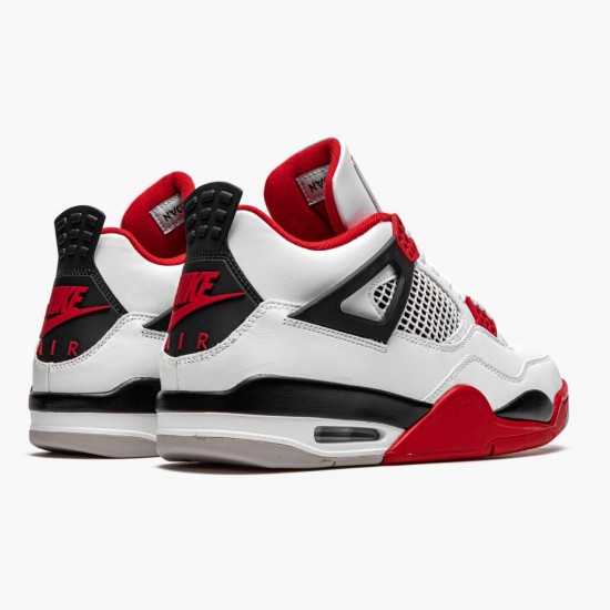 Air Jordan 4 Retro OG Fire Rot 2020 Herren Jordan Sneakers Weiß/Fire Rot-Schwarz-Tech Grau DC7770 160