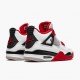 Air Jordan 4 Retro OG GS Fire Rot 2020 Herren Jordan Sneakers 408452 160 Weiß/Fire Rot-Schwarz-Tech Grau