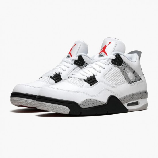 Air Jordan 4 Retro OG Weiß Cement Herren AJ4 Sneakers 840606 192