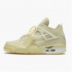 Air Jordan 4 Retro Off-Weiß "Sail" Herren/Damen Jordan Sneakers Sail/Muslin-Weiß-Schwarz CV9388 100