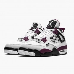 Air Jordan 4 Retro "PSG Paris Saint Germain" Herren Jordan Sneakers Weiß/Neutral Grau-Schwarz-Borde CZ5624 100