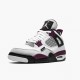 Air Jordan 4 Retro PSG Paris Saint Germain Herren Jordan Sneakers Weiß/Neutral Grau-Schwarz-Borde CZ5624 100