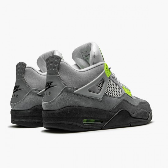 Air Jordan 4 Retro SE 95 Neon Herren Jordan Sneakers Cool Grau/Volt-Wolf Grau-Anthr CT5342 007